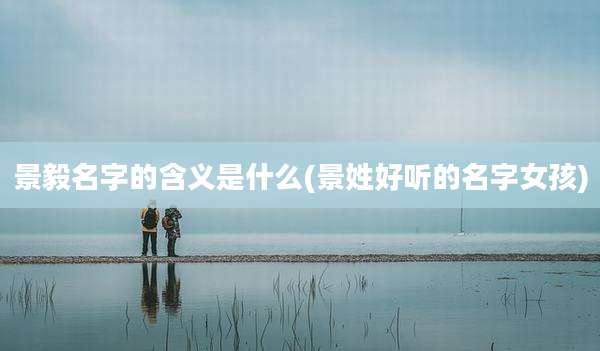 景毅名字的含义是什么(景姓好听的名字女孩)