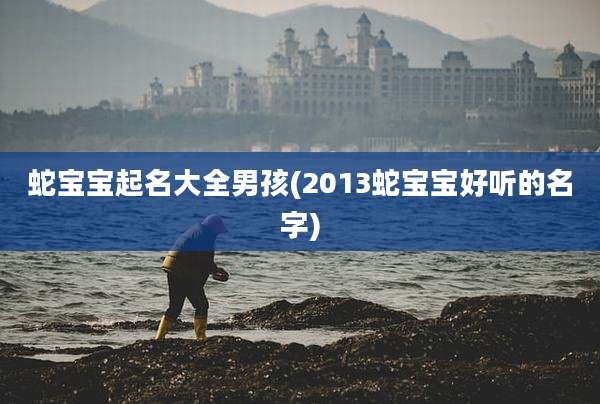 蛇宝宝起名大全男孩(2013蛇宝宝好听的名字)