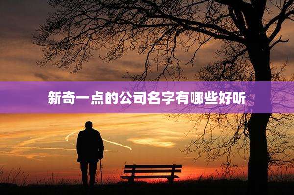 新奇一点的公司名字有哪些好听