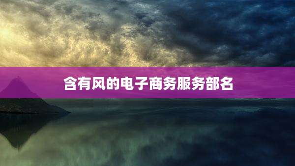 含有风的电子商务服务部名