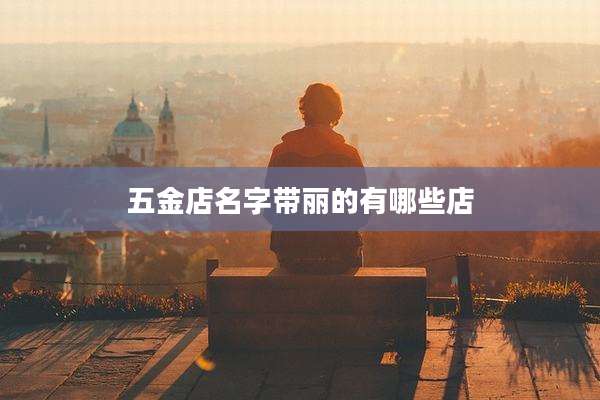 五金店名字带丽的有哪些店