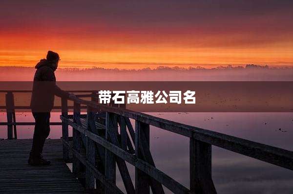 带石高雅公司名