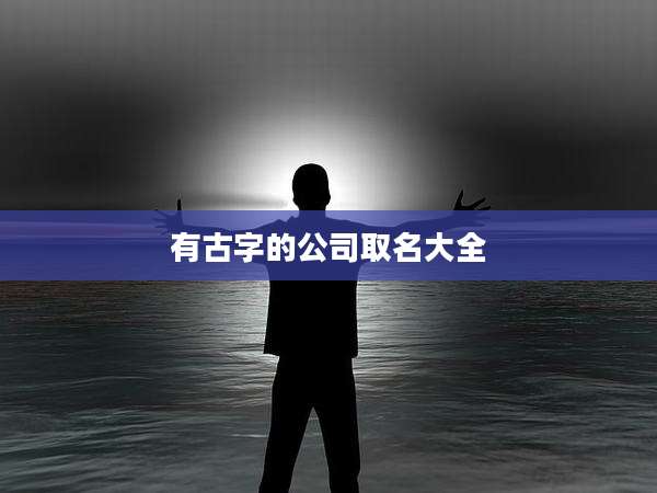 有古字的公司取名大全