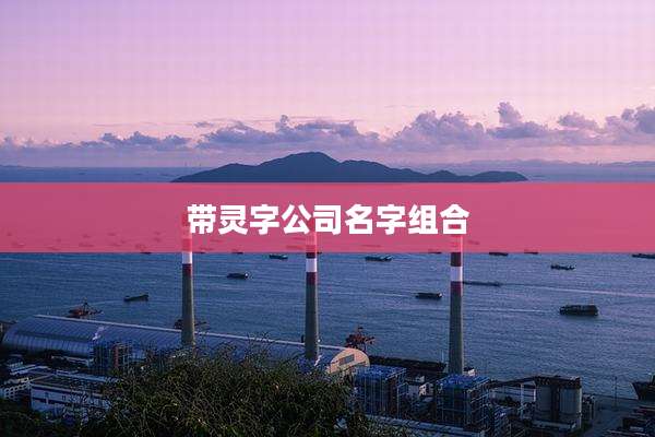 带灵字公司名字组合