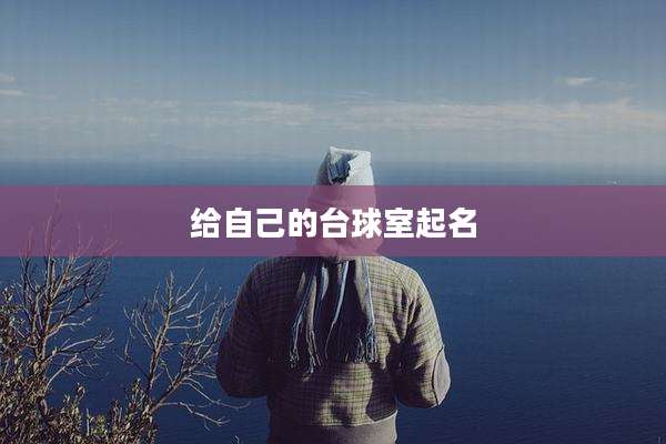 给自己的台球室起名