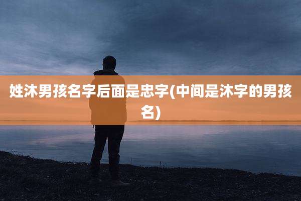 姓沐男孩名字后面是忠字(中间是沐字的男孩名)