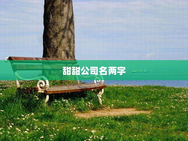 甜甜公司名两字
