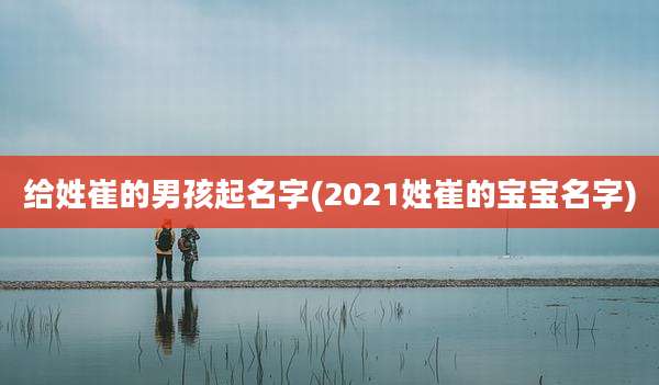 给姓崔的男孩起名字(2021姓崔的宝宝名字)