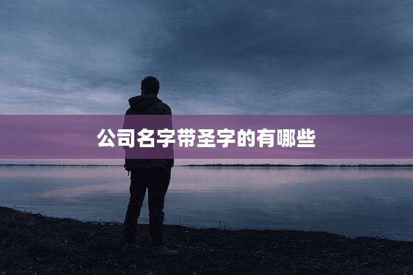 公司名字带圣字的有哪些