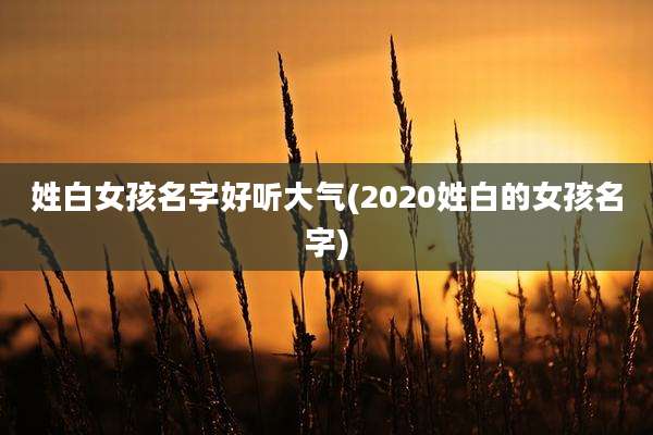 姓白女孩名字好听大气(2020姓白的女孩名字)