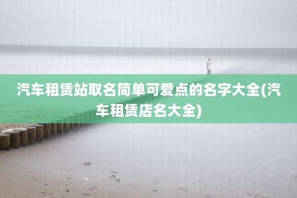 汽车租赁站取名简单可爱点的名字大全(汽车租赁店名大全)