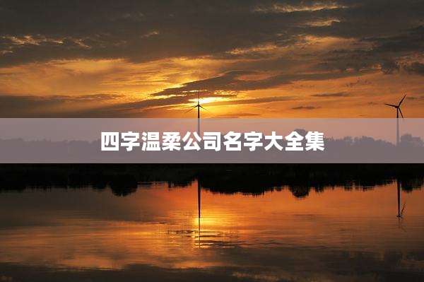 四字温柔公司名字大全集