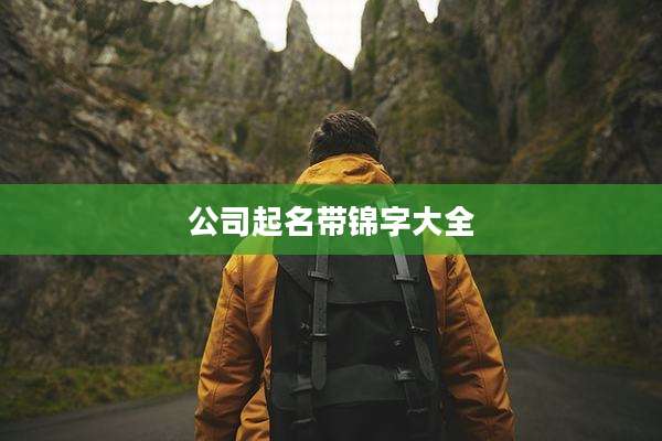 公司起名带锦字大全