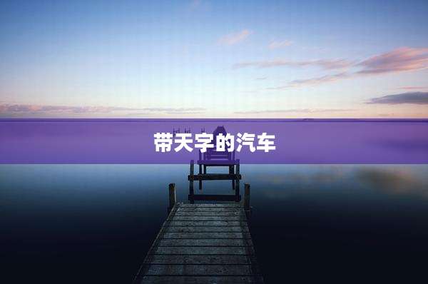 带天字的汽车