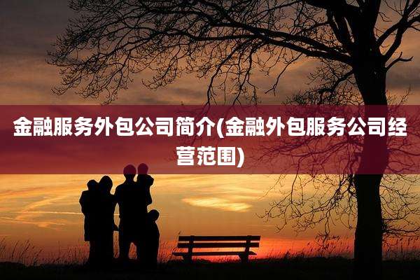 金融服务外包公司简介(金融外包服务公司经营范围)