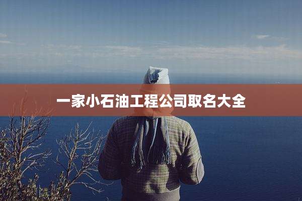 一家小石油工程公司取名大全