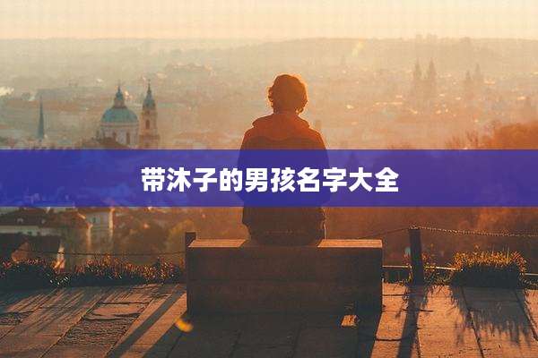 带沐子的男孩名字大全
