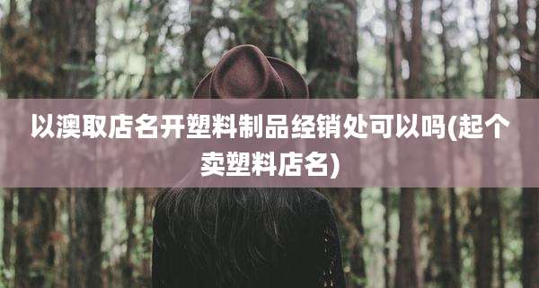 以澳取店名开塑料制品经销处可以吗(起个卖塑料店名)