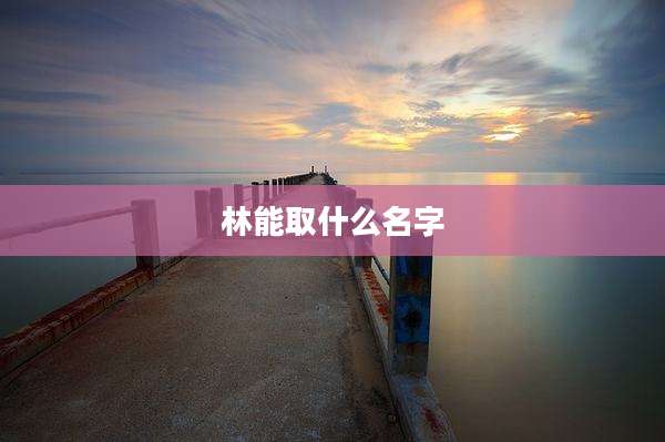 林能取什么名字
