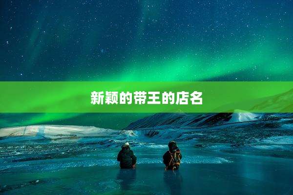 新颖的带王的店名