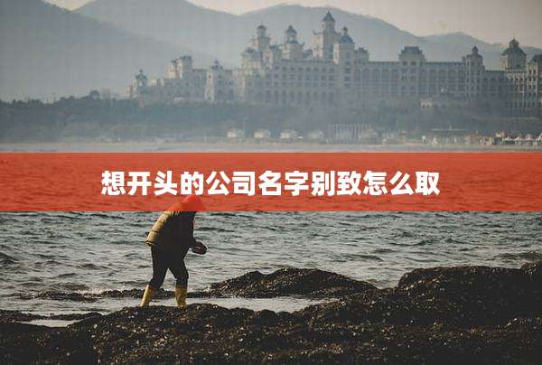 想开头的公司名字别致怎么取