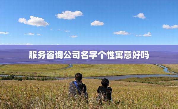 服务咨询公司名字个性寓意好吗