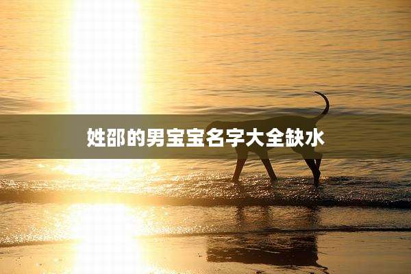 姓邵的男宝宝名字大全缺水