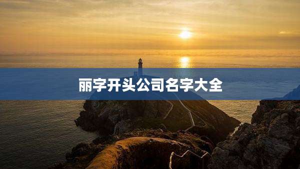 丽字开头公司名字大全