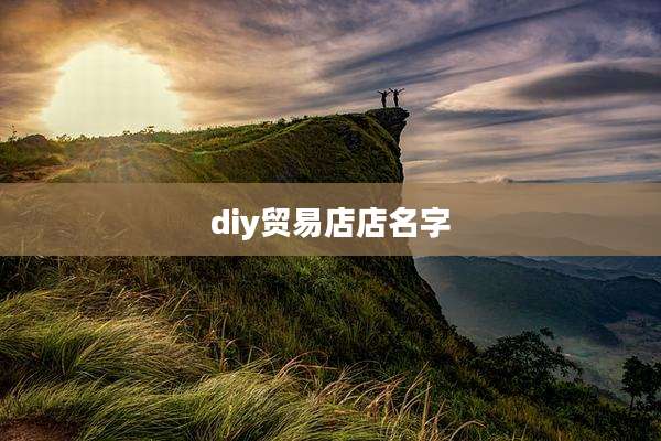 diy贸易店店名字
