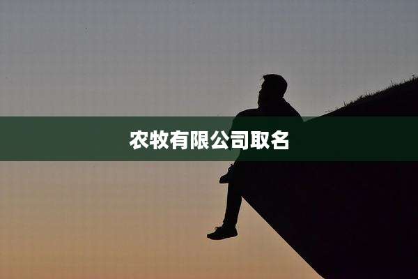 农牧有限公司取名