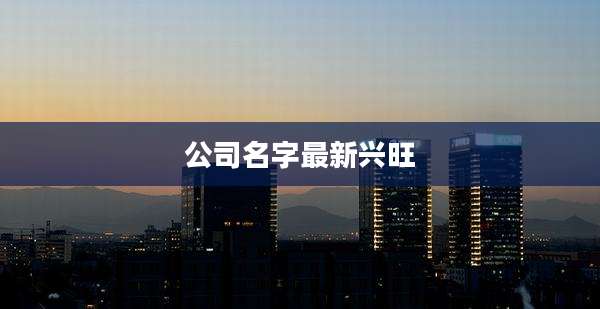 公司名字最新兴旺