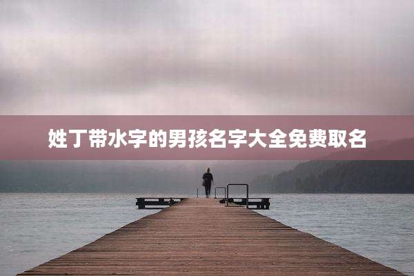 姓丁带水字的男孩名字大全免费取名