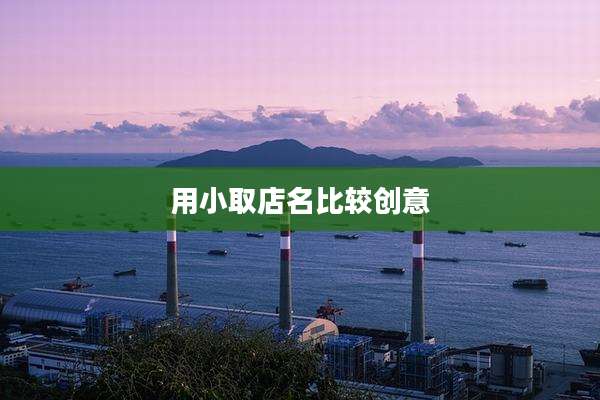 用小取店名比较创意