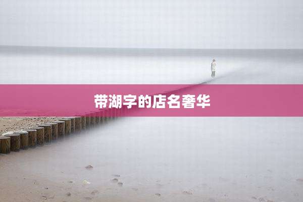 带湖字的店名奢华