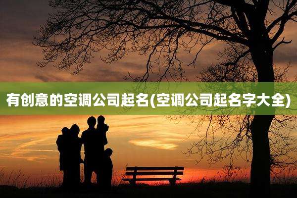 有创意的空调公司起名(空调公司起名字大全)