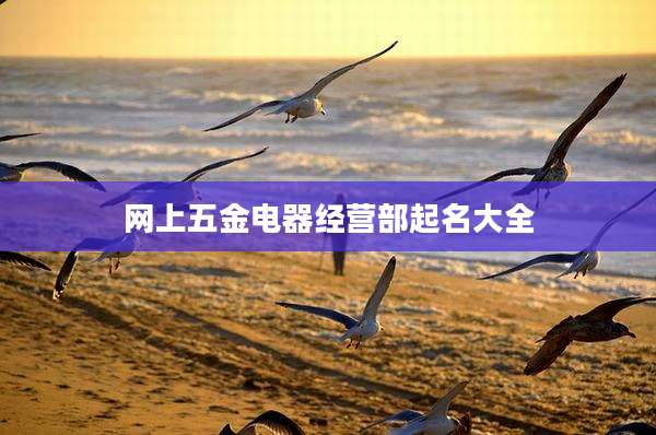 网上五金电器经营部起名大全