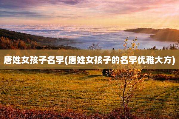 唐姓女孩子名字(唐姓女孩子的名字优雅大方)