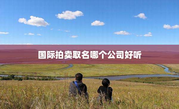 国际拍卖取名哪个公司好听