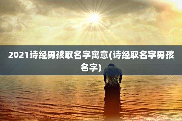 2021诗经男孩取名字寓意(诗经取名字男孩名字)