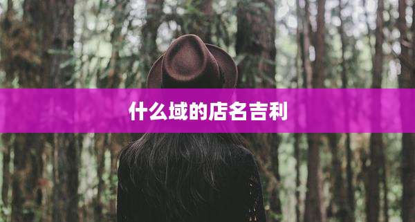 什么域的店名吉利