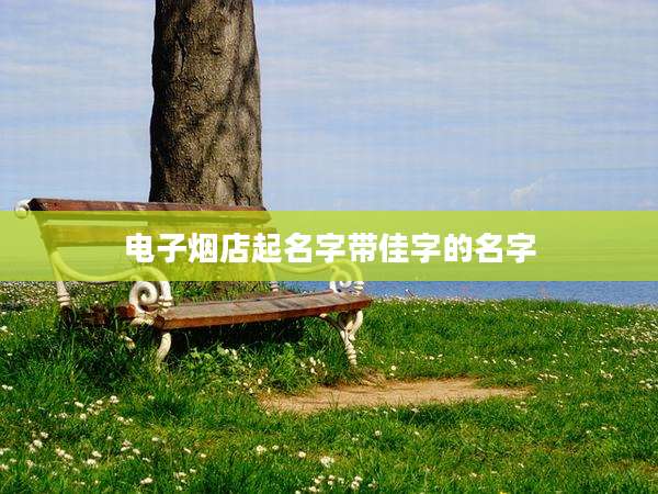 电子烟店起名字带佳字的名字