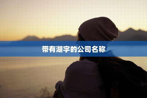 带有湖字的公司名称
