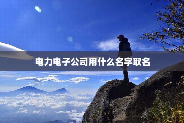 电力电子公司用什么名字取名