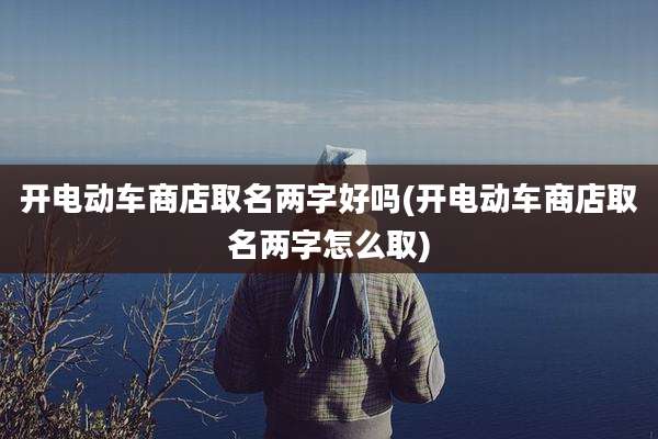 开电动车商店取名两字好吗(开电动车商店取名两字怎么取)