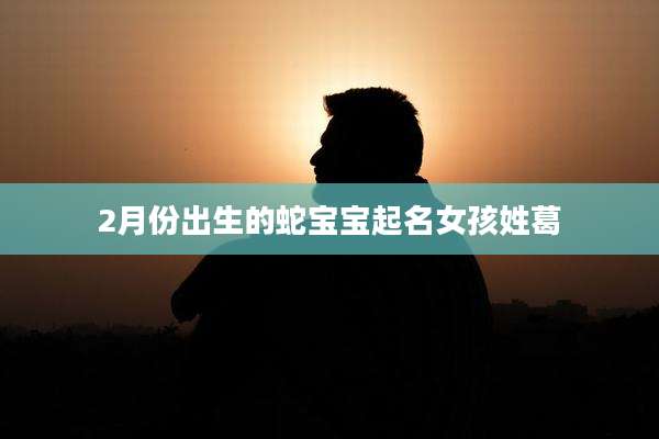 2月份出生的蛇宝宝起名女孩姓葛