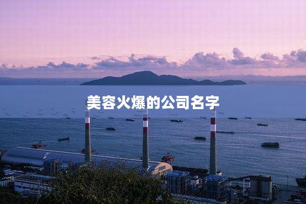 美容火爆的公司名字