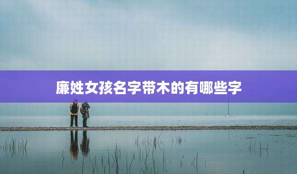 廉姓女孩名字带木的有哪些字