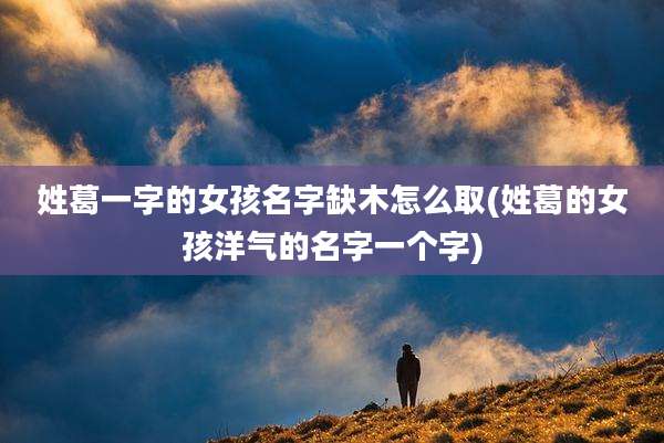 姓葛一字的女孩名字缺木怎么取(姓葛的女孩洋气的名字一个字)