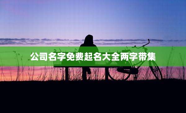 公司名字免费起名大全两字带集