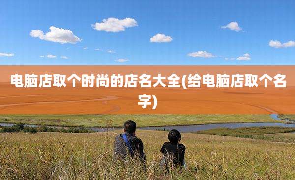 电脑店取个时尚的店名大全(给电脑店取个名字)